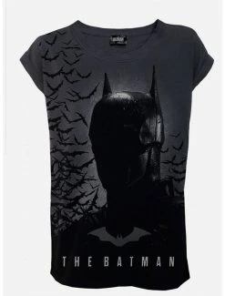 Best deal 🔥 DC Comics The Batman Shadow Bats Roll Sleeve T-Shirt 🤩