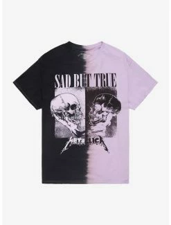 Cheapest 👍 Metallica Sad But True Split Wash Boyfriend Fit 👧 Girls T-Shirt 😉