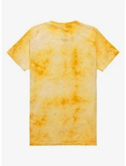 Outlet 👏 Nirvana Smile Yellow Tie-Dye Boyfriend Fit 👧 Girls T-Shirt 👏 -Cheap Music Tees Store 18409277 av1