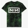 Wholesale 👍 Nine Inch Nails Green Tie-Dye Boyfriend Fit 👧 Girls T-Shirt 🔥