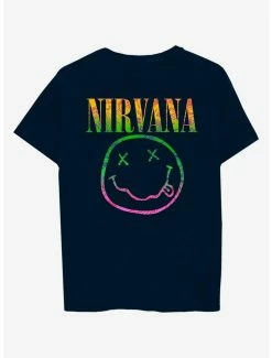 Coupon 😉 Nirvana Smile Boyfriend Fit 👧 Girls T-Shirt 👏