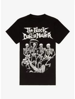 Outlet 🤩 The Black Dahlia Murder Skeletons Boyfriend Fit 👧 Girls T-Shirt ✨