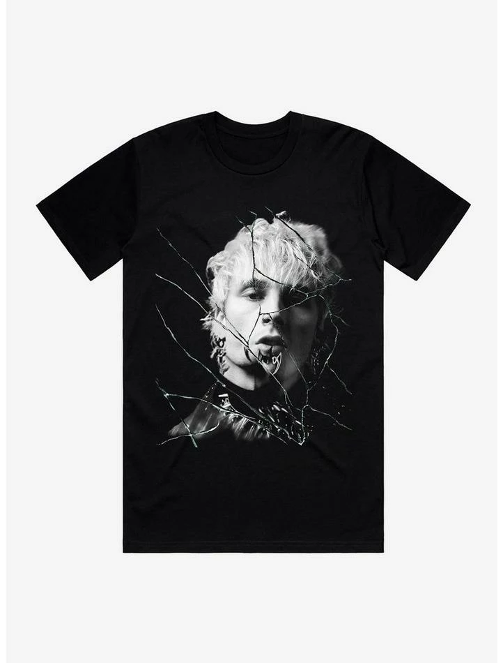 Hot Sale โญ Machine Gun Kelly Mainstream Sellout Cracked Portrait T-Shirt ๐ 3 Hot Sale โญ Machine Gun Kelly Mainstream Sellout Cracked Portrait T-Shirt ๐