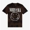 Best Pirce 🤩 Nirvana Grey Tie-Dye Smile Logo T-Shirt ✨ -Cheap Music Tees Store 18490849 hi
