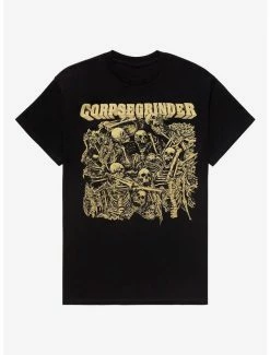 Cheap ❤️ Corpsegrinder Skeletons T-Shirt 🛒