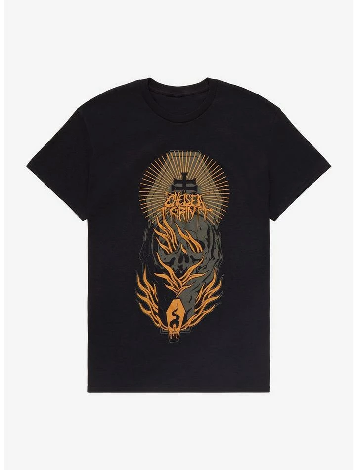 Brand new ๐ Chelsea Grin Flaming Skull T-Shirt ๐ 3 Brand new ๐ Chelsea Grin Flaming Skull T-Shirt ๐