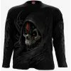 Outlet 🌟 Dark Death Long Sleeve T-Shirt Black 👏 -Cheap Music Tees Store 18603610 hi