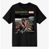 Outlet 💯 Marvel Iron Maiden Deadpool Stranger In A Strange Land T-Shirt 🌟 -Cheap Music Tees Store 18634551 hi