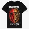Best Sale 😀 Megadeth & Lamb Of God Metal Tour T-Shirt 🌟 -Cheap Music Tees Store 18640989 hi