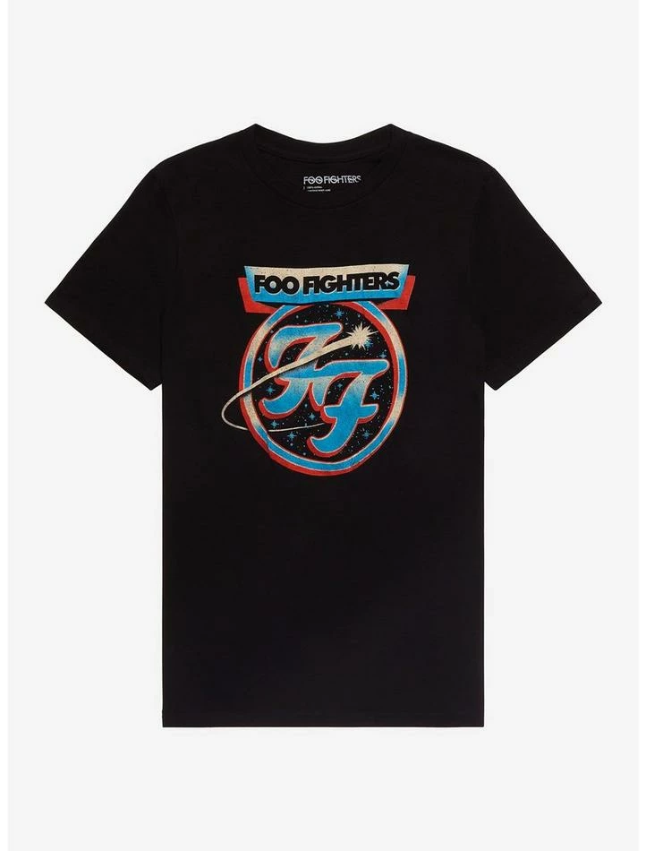 Flash Sale 🥰 Foo Fighters Space Crest T-Shirt ⌛ 3 Flash Sale 🥰 Foo Fighters Space Crest T-Shirt ⌛