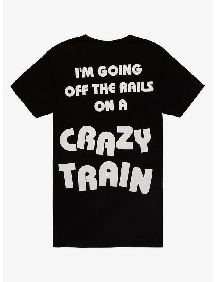 Best Sale 🔔 Ozzy Osbourne Crazy Train T-Shirt ⌛ 4 Best Sale 🔔 Ozzy Osbourne Crazy Train T-Shirt ⌛ - Image 2