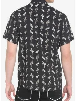 Cheap ❤️ My Chemical Romance Black Parade Woven Button-Up 👍 -Cheap Music Tees Store 18679624 av2
