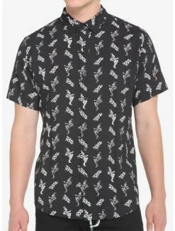 Cheap ❤️ My Chemical Romance Black Parade Woven Button-Up 👍