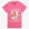 Brand new 👍 Nicki Minaj Hot Pink Portrait Boyfriend Fit 👧 Girls T-Shirt 😀 -Cheap Music Tees Store 18733006 hi