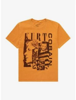 Wholesale 🥰 Kurt Cobain Photo Collage Boyfriend Fit 👧 Girls T-Shirt 😍