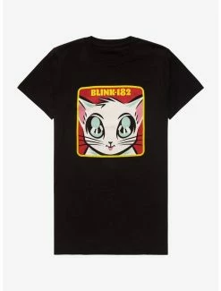 Cheap 😍 Blink-182 Cat Boyfriend Fit 👧 Girls T-Shirt ❤️