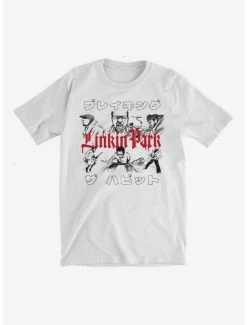 Promo ✨ Linkin Park Group Sketch Boyfriend Fit 👧 Girls T-Shirt ⌛
