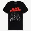 Cheapest ⌛ Black Sabbath Group Boyfriend Fit T-Shirt ⌛ -Cheap Music Tees Store 18809643 hi