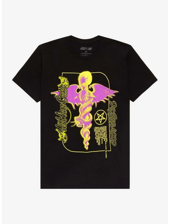 Top 10 ✨ Motley Crue Neon Dr. Feelgood T-Shirt ✨ 3 Top 10 ✨ Motley Crue Neon Dr. Feelgood T-Shirt ✨