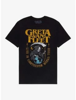 Budget 🔥 Greta Van Fleet Grim Reaper T-Shirt 🎉