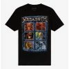 Budget 👏 Megadeth Vic Rattlehead Grid T-Shirt ✔️ -Cheap Music Tees Store 18866381 hi