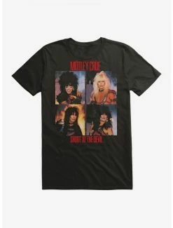 Coupon 🛒 Motley Crue Shout At The Devil Squares T-Shirt 😉