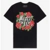 New 🧨 Pierce The Veil Roses Boyfriend Fit 👧 Girls T-Shirt 💯 -Cheap Music Tees Store 19129274 hi