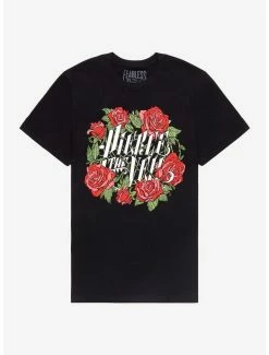New 🧨 Pierce The Veil Roses Boyfriend Fit 👧 Girls T-Shirt 💯