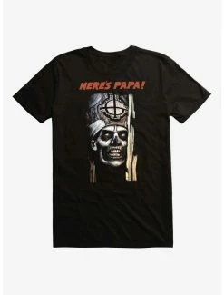 Budget ⌛ Ghost Here's Papa! T-Shirt ⭐