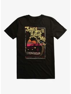 Outlet ✨ Stone Sour Say You'll Haunt Me Poster T-Shirt ⌛