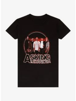 Promo 😀 Asking Alexandria Group 👧 Girls T-Shirt 🥰