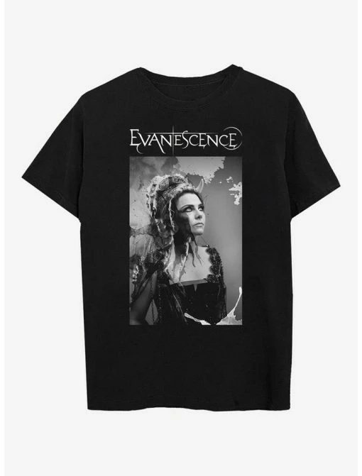 Outlet 😀 Evanescense Amy Lee Boyfriend Fit 👧 Girls T-Shirt 😀 -Cheap Music Tees Store 19211571 hi