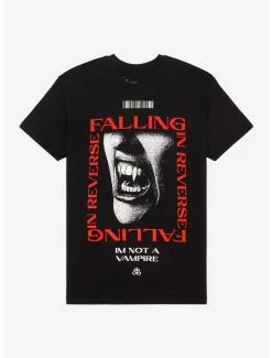 Discount 👏 Falling In Reverse Vampire Boyfriend Fit 👧 Girls T-Shirt 🎁
