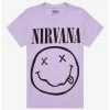 Wholesale 🔔 Nirvana Pastel Purple Smile Boyfriend Fit 👧 Girls T-Shirt ⭐ 1 Wholesale 🔔 Nirvana Pastel Purple Smile Boyfriend Fit 👧 Girls T-Shirt ⭐ -Cheap Music Tees Store 19230259 hi