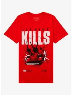 Best Sale 😀 Ice Nine Kills Skull Video Tape Boyfriend Fit 👧 Girls T-Shirt 🎁