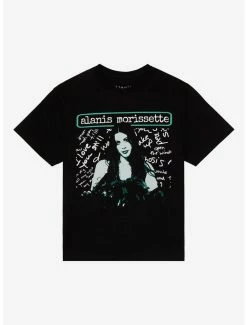 Best reviews of 🔔 Alanis Morissette Portrait Boyfriend Fit 👧 Girls T-Shirt 🎉