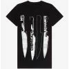 Best Sale 🎉 My Chemical Romance Knives 👧 Girls T-Shirt 🔥 -Cheap Music Tees Store 19389588 hi