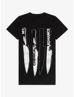 Best Sale 🎉 My Chemical Romance Knives 👧 Girls T-Shirt 🔥