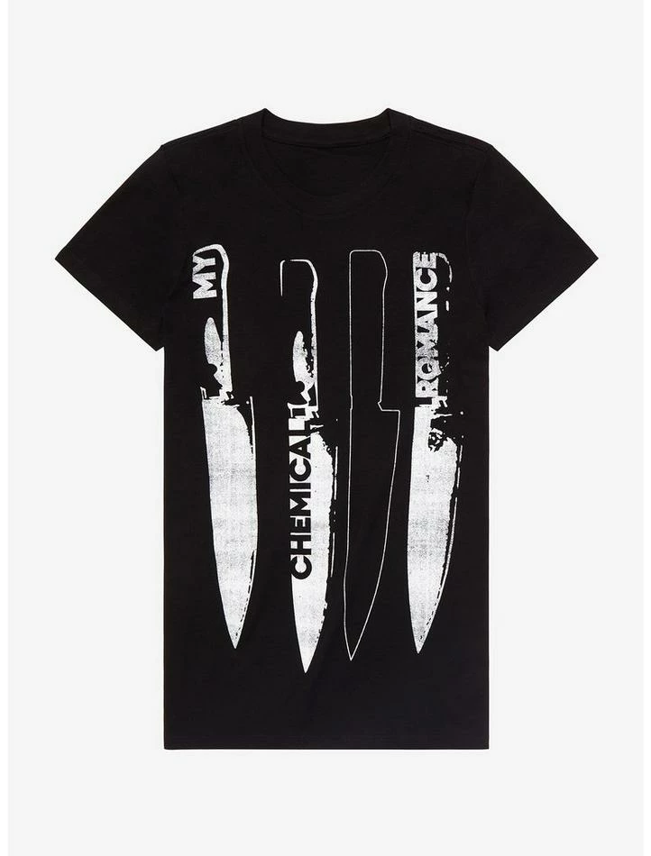 Best Sale ๐ My Chemical Romance Knives ๐ง Girls T-Shirt ๐ฅ 3 Best Sale ๐ My Chemical Romance Knives ๐ง Girls T-Shirt ๐ฅ