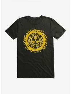 Cheapest 😍 Ned's Atomic Dustbin Biohazard Logo T-Shirt 😉