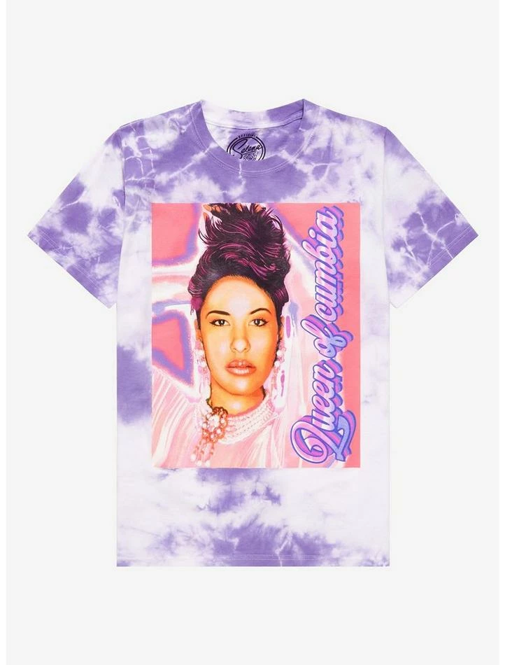 Cheap 🌟 Selena Queen Of Cumbia Portrait Tie-Dye Boyfriend Fit 👧 Girls T-Shirt ⌛ 3 Cheap 🌟 Selena Queen Of Cumbia Portrait Tie-Dye Boyfriend Fit 👧 Girls T-Shirt ⌛