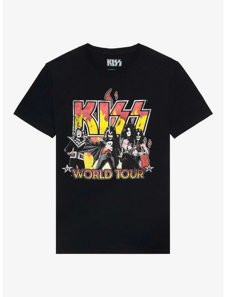 Hot Sale π KISS 1977 World Tour Boyfriend Fit π§ Girls T-Shirt β€οΈ 3 Hot Sale π KISS 1977 World Tour Boyfriend Fit π§ Girls T-Shirt β€οΈ