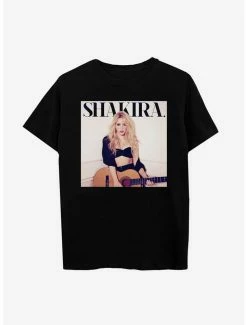 Outlet ⭐ Shakira Guitar Boyfriend Fit 👧 Girls T-Shirt ✔️