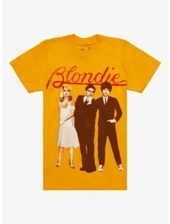Budget 🛒 Blondie Band Members Boyfriend Fit 👧 Girls T-Shirt 🧨
