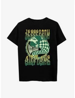 Promo 🛒 Jefferson Airplane White Rabbit Boyfriend Fit 👧 Girls T-Shirt 💯