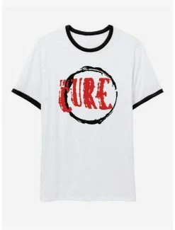 Top 10 🛒 The Cure Logo Boyfriend Fit 👧 Girls Ringer T-Shirt 😍