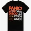 Cheapest 😀 Panic! At The Disco Viva Las Vengeance Text T-Shirt ⌛ -Cheap Music Tees Store 19675386 hi