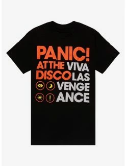 Cheapest 😀 Panic! At The Disco Viva Las Vengeance Text T-Shirt ⌛