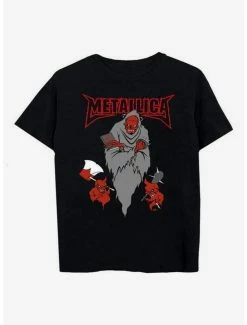 Deals 🎁 Metallica Trio Of Devils Boyfriend Fit 👧 Girls T-Shirt 🧨