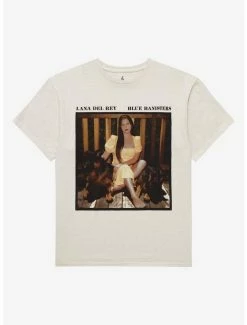 Coupon ✔️ Lana Del Rey Blue Banisters Portrait Boyfriend Fit 👧 Girls T-Shirt 🌟